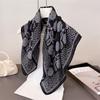 [Silk Scarf Collection] New Silk Scarf Temperament Versatile Velvet Sense Fashion Retro Soft High-end Scarf