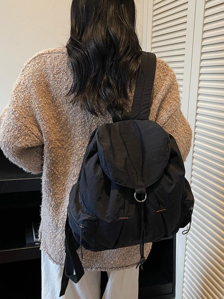 Schoolbag Japanese Travel Ultra Lightweight Backpack Niche Design Outdoor Camping Backpack Withdrawal Color Contrast Backpack Women