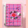 High Teen 6-hole Check Inner Notebook 80 Sheets