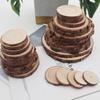 Painting DIY Crafts DIY Wooden Drawing Board Natural Round Pine Round Wooden Slices Unfinished Wood