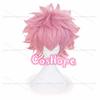 MHA Pinky Ashido Mina Cosplay Wig Women Fluffy Pink Wig Cosplay Anime Cosplay Wig Heat Resistant Synthetic Wigs
