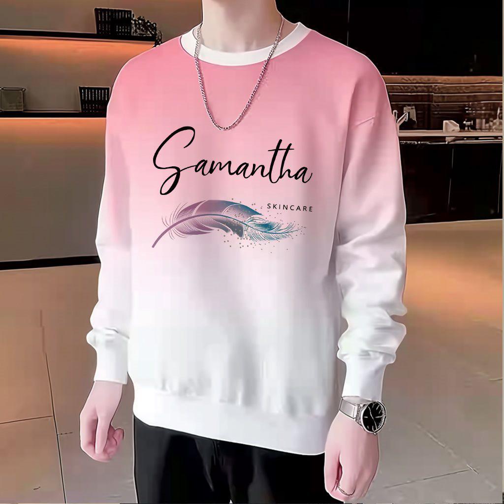 

Gradient Men s Crew Neck Long Sleeve Sweatshirt, Autumn/Spring 2025 Trend, Streetwear Base Layer S