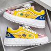 2025 Fashion Yellow Skateboarding Shoes Men Designer Sneakers Platform Canvas Shoes Men Breathable Summer Casual Sneakers Man