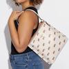 New COACH Mollie Leather Bucket Bag, Handbag, Shoulder Bag, Crossbody Bag Trumpets Women's White CB601-IMCAH