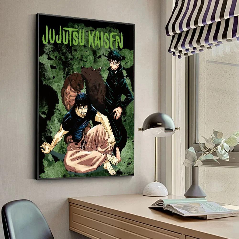 

1шт Постер Мистецтво Стіна Jujutsu Kaisen Фушігуро Тоджі Настінні розписи Декор Ігрова кімната Декор Подарунки Каваї Картина на полотні Кіт Машини 20x30cm no frame