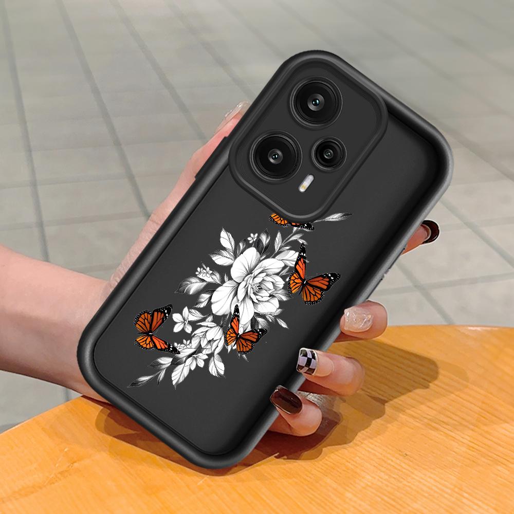 

Мягкий силиконовый квадратный чехол с рисунком лестницы для телефона, полное покрытие, противоударный защитный резиновый чехол для камеры для Xiaomi Redmi Redmi Note 13 Pro 4G чёрный