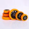 In-Stock Yellow Polyurethane Swivel Casters with Brakes - 3-inch, 4-inch, 5-inch Wear-Resistant Light-Duty Wheels