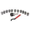 Precision ER32 Collet Chuck Set   MT2 Shank Handle Holder   Spanner for Milling Machine with Box