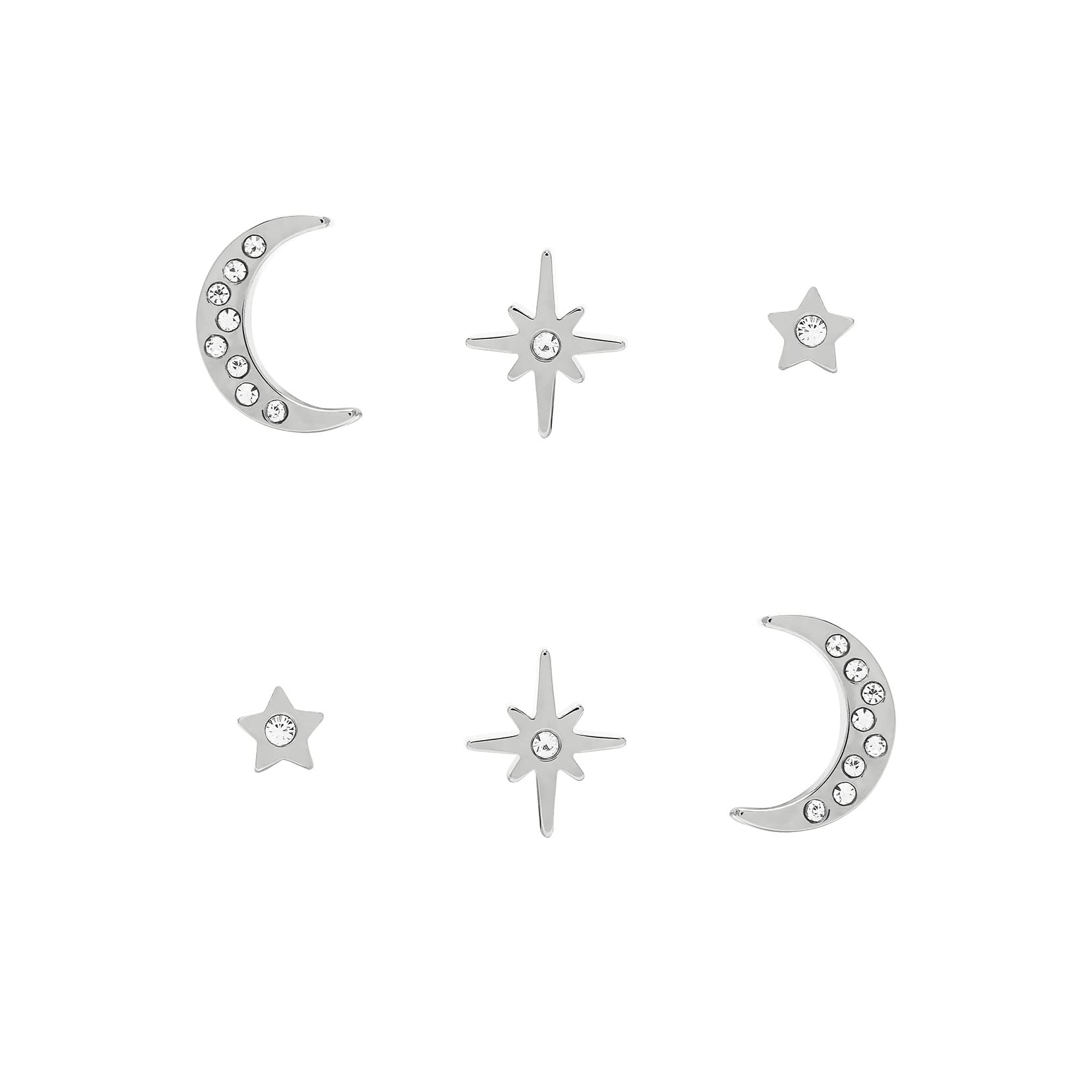 

Authorized Dealer Olivia Burton Celestial North Star Moon Silver Stud Earrings Set [OLIVIA BURTON] Women s & (obj24100063)