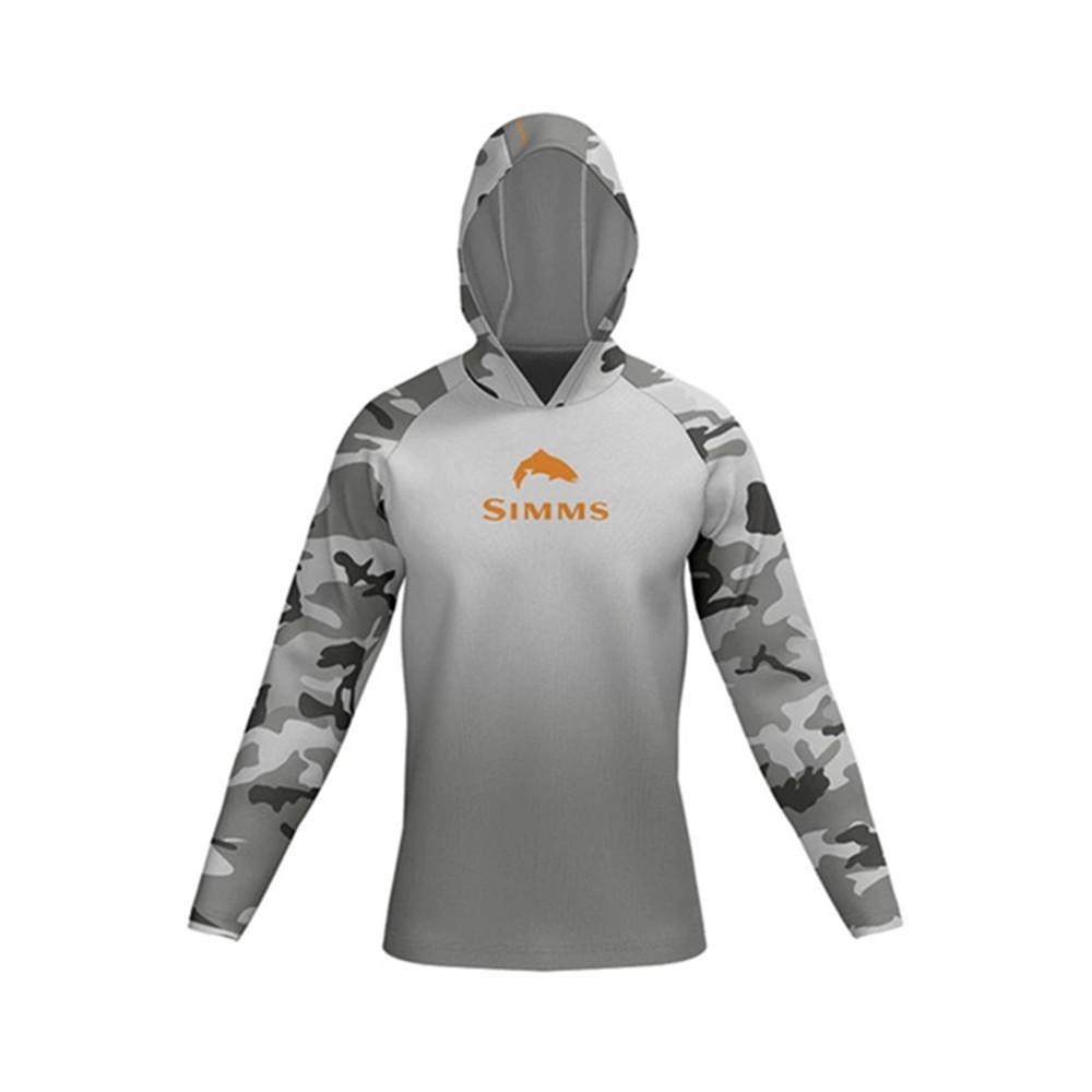SIMMS Camouflage Fishing Suit Outdoor Sunscreen Suit Summer Long-sleeved T-shirt Quick-drying Breathable Fishing Suit Luya Equipment