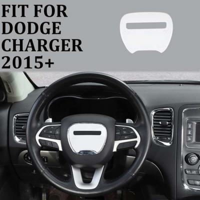 Steering Wheel Center Trim Cover Sticker For Dodge Durango Charger 2015+ White