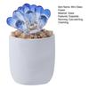 Cute Mini Faux Crystal Flower Figurine Collectible Hand Blown Glass Flower Ornament In Pot Gifts for Mother's Day Birthday Christmas