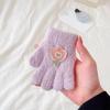 Thicken Velvet Full Finger Mittens Elastic Warm Mittens Children Baby Gloves  For 1-3 Years Old