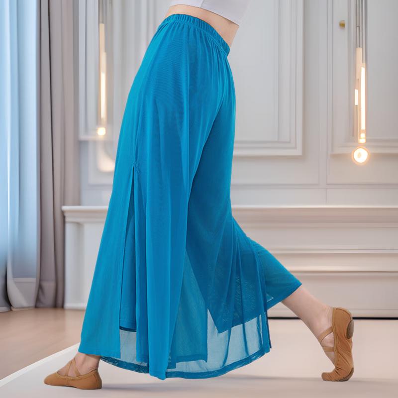 OEING Γυναικείο Φαρδύ Παντελόνι Ρευστό για Μοντέρνο Χορό