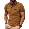 Men's sport lapel golf shirt casual polo shirt