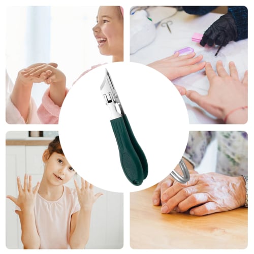 Stainless Steel Grooming Kit - Home Pedicure Tools | Splash-Proof Manicure Tool, Toddler Nail Cutter, Heavy-Duty Ergonomic Splash-Proof Nail Clippers