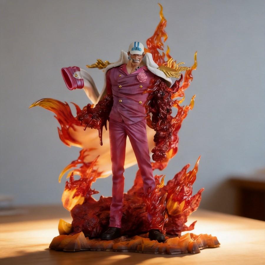 

Фигурка Акаину Адмирал Флота One Piece Аниме GK 34см Статуя со Светодиодной подсветкой Модель