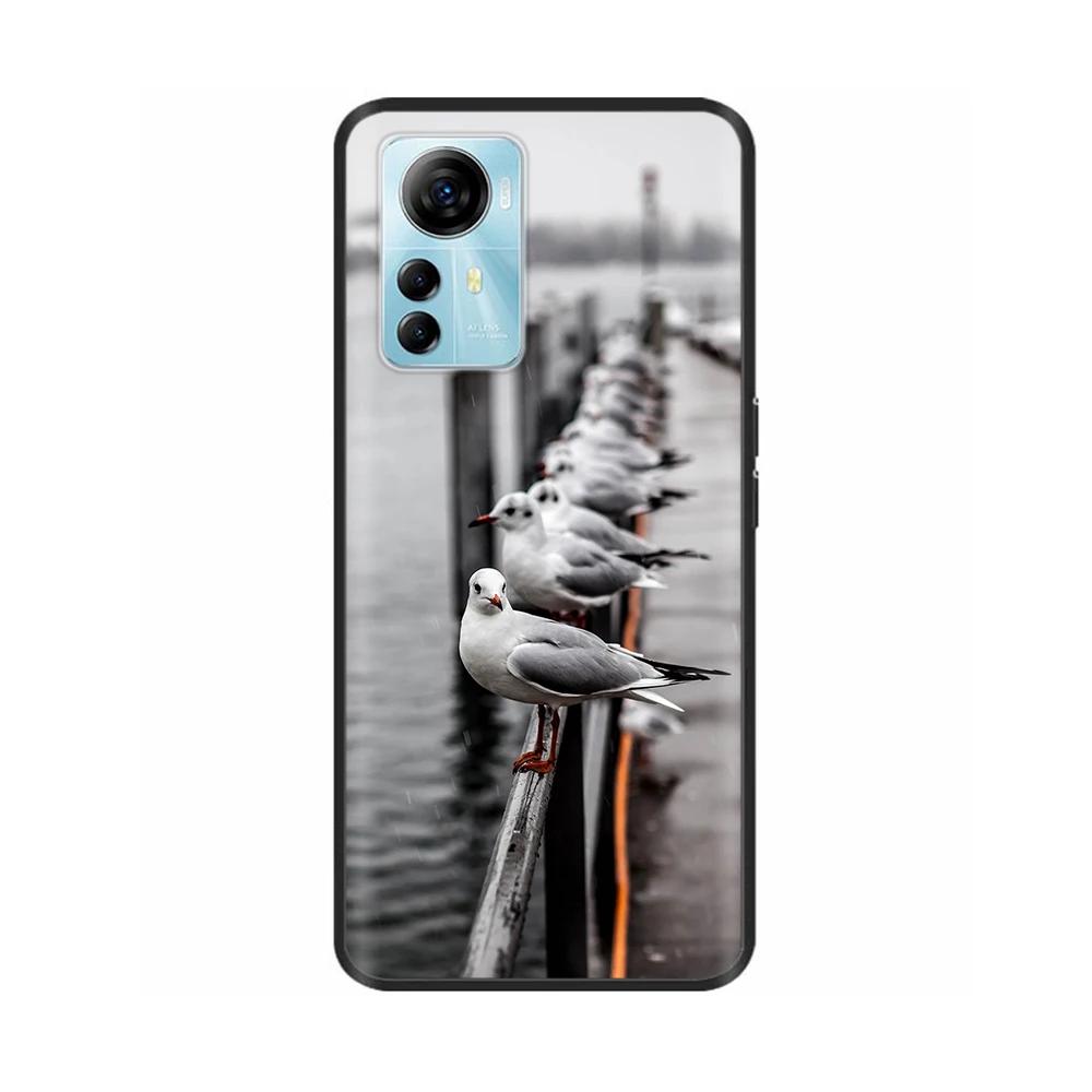 Cute Phone Case For Blade A72s 4G Case Flower Cartoon Painted Soft Silicone Fundas for ZTE Optus X Max A 72s Cover Protective