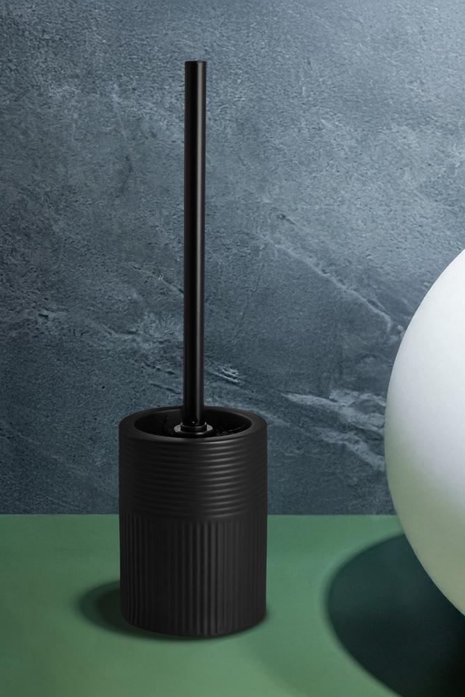 AWD INTERIOR 1919 Tusa Black Stoneware Toilet Brush