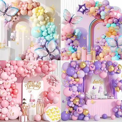 Kit Arc Baloane Roz Ghirlandă Baloane Arc Baloane Decor Nuntă Baby Shower Fată Zi de Naștere Adult Petrecere Burlăcițe Decorațiuni