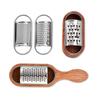 Begonia Wood & Stainless Steel Cheese and Vegetable Shredder with Storage