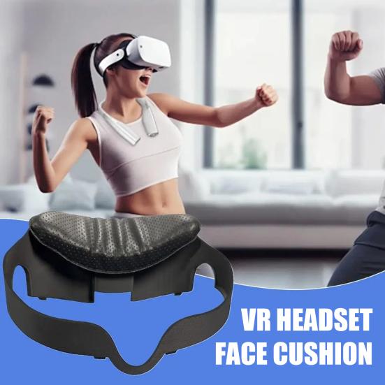 VR Headset Face Pad for Meta Quest 3 Faux Leather Breathable Virtual Reality Glasses Face Cushion Cover Replacement Parts Accessories