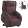 VidaXL Fauteuil inclinable de massage Marron Similicuir 3205159