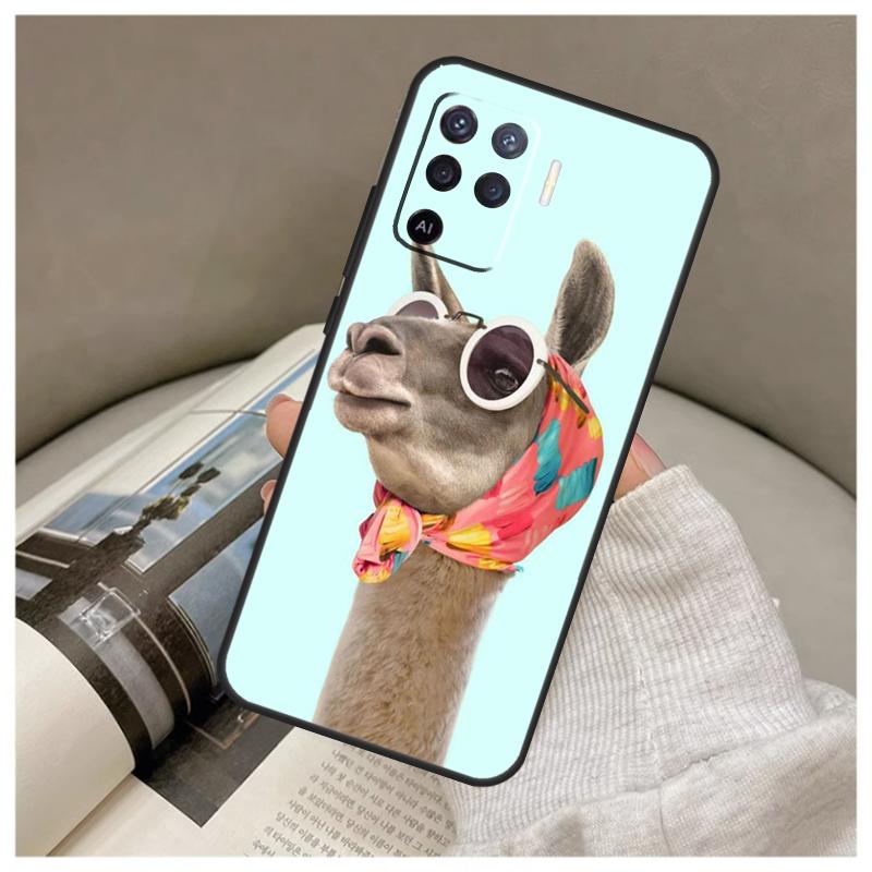 Lama Llama Alpaca Case For Oppo A80 A60 A40 A5 Pro A15 A16 A17 A57 A77 A94 A74 A54 A76 A96 A18 A38 A58 A78 A98