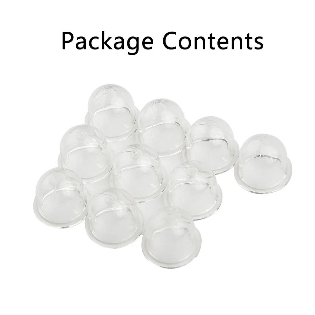 10 peças 19/22mm Bomba de Combustível Carburador Bulbo Primer Para Motosserras Sopradores Roçadeiras Cortadores de Grama Bomba de Combustível Transparente
