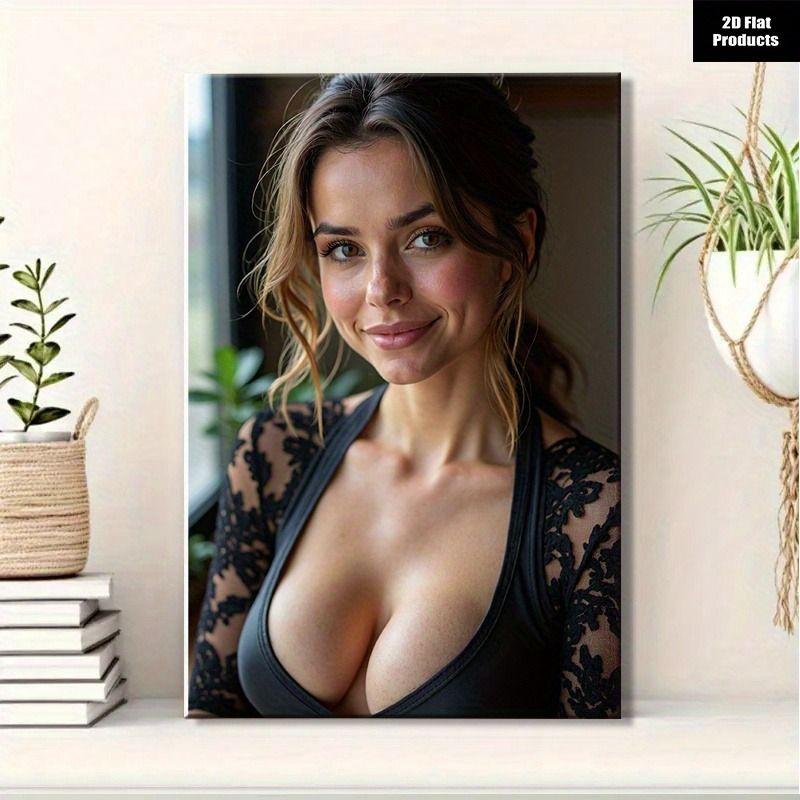Female Silhouette Wall Art for Interior Garage & Coffee Shop Decor