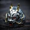 Bagues Homme Dragon Dominant Rétro Tendance Rétro Haut de Gamme Bague Turquoise Tourmaline Rouge du Sud Bijoux Réglables