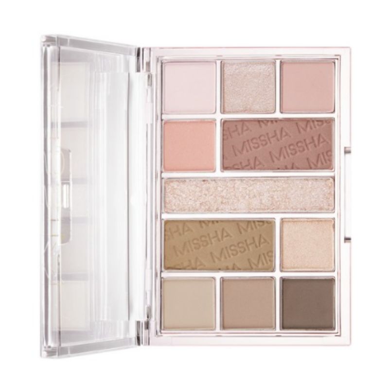 MISSHA Mood Moment Palette 12.5g – Multi-Use Eye Shadow Palette with Matte & Glitter Shades No.1 Rosy Rooftop