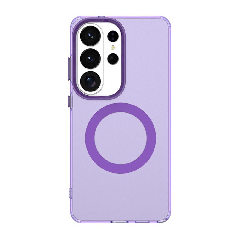 Wireless Charging Case For Samsung Galaxy S26 Ultra Case Magnetic Luxury Frosted Silicone Cover S26 Plus Ultra Cover Protector
