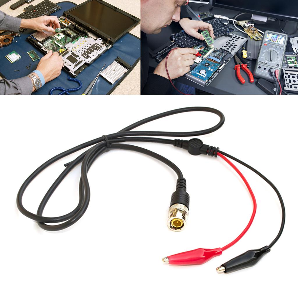 Cabluri de măsurare pentru osciloscop BNC Q9 de 110 cm, sondă pentru osciloscop BNC Q9, instrument de conectare versatil utilizat pentru laborator și atelier