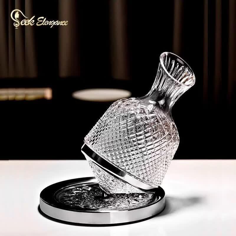 Premium Crystal Red Wine Glass and Decanter Set