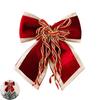 Velvet Christmas Bow 9" Crafts Gift Ribbon Twist Tie Xmas Wreath Windows Doors Walls Stairs Christmas Wedding Decor