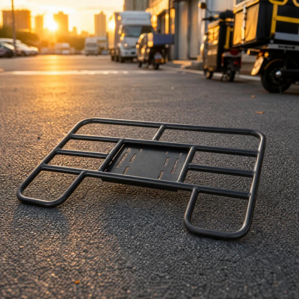 Motorcycle Rear Cargo Rack Easy to Install for Delivery Workers, Commuters