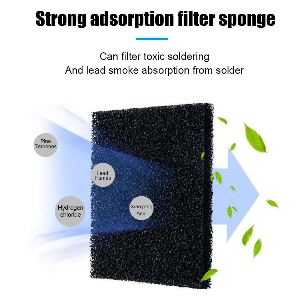 FA-400 Exhaust Fan Fume Extractor Soldering Iron Fume Filter Electronic Repair Smoke Extraction Equipment with Activated Carbon