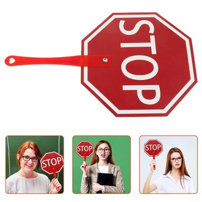 Kunststoff Spracherlernwerkzeug Handheld Go/Stopp Schild Doppelseitig Für Schüler Interaktives Klassenzimmer Lernspiel