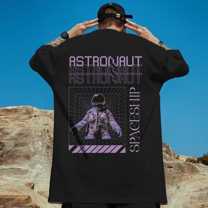 

Новая летняя мужская футболка с 3d принтом астронавта, футболка с короткими рукавами, повседневный топ, быстросохнущий пуловер, свободная футболка большого размера для мужчин 3XL