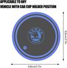 2025 New 2Pcs Car Logo 7Colors Water Cup Coaster Holder Color Atmosphere light For Skoda Octavia 3 2 Rapid Superb Fabia Kodiaq K