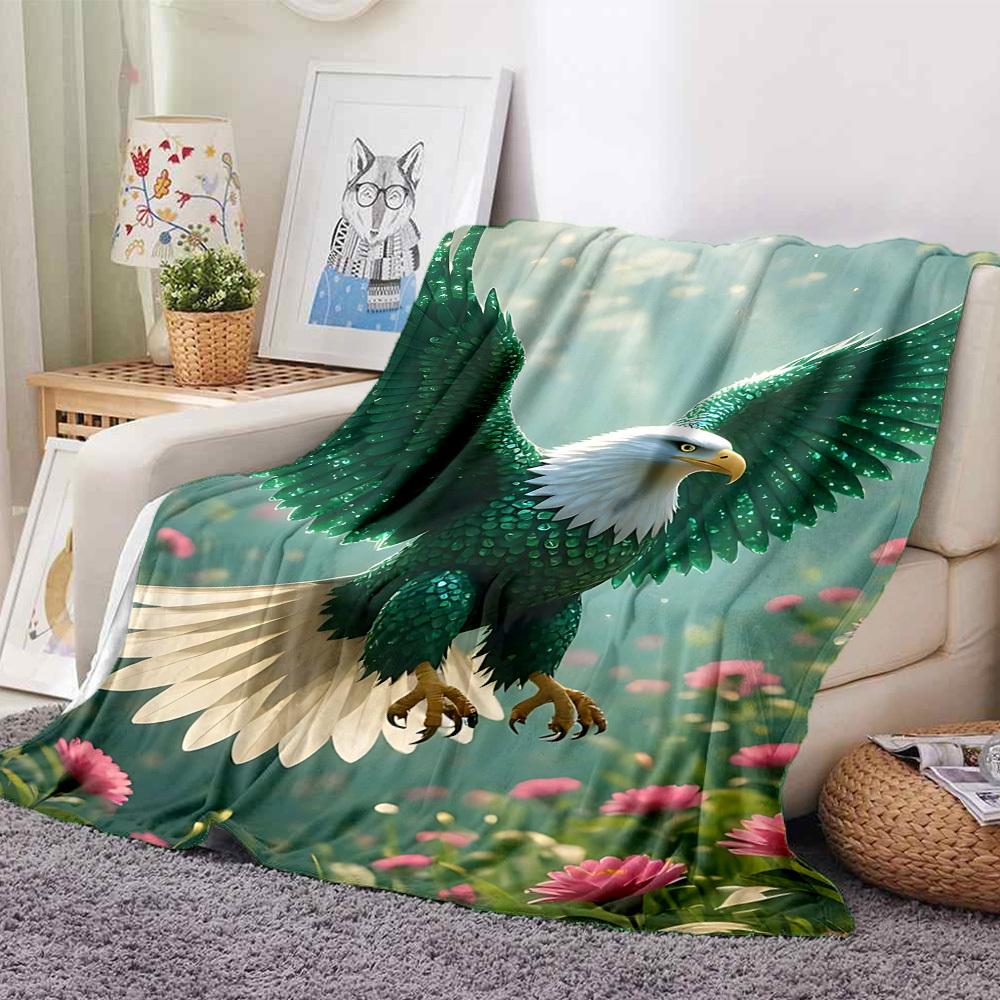 1pc Fantasy Eagle Wings Blanket Lightweight Blanket Throw Blanket For Sofa, Bed, Travel, Camping, Livingroom, Office, Couch, Chair yy251010019