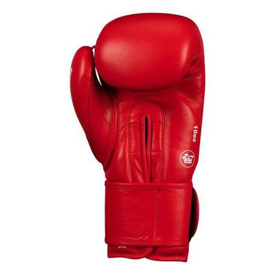 Adidas Aiba Certyfikowane Rękawice Bokserskie ze Skóry Naturalnej Czerwone 12oz