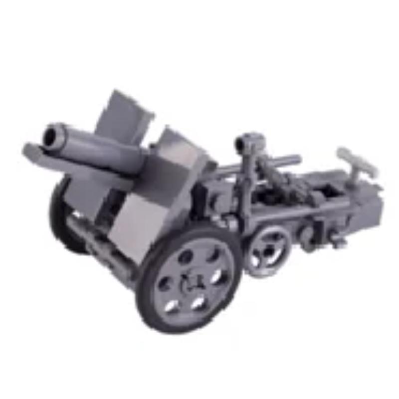 WWW2 Military Building Block 88mm Flak Gun Cannon  Weapons Figure Soldier Machine Gun Mecha Infantry Artillery Mortar Toys K053