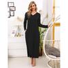 Women's Long-Sleeve Cotton Nightgown Pajamas