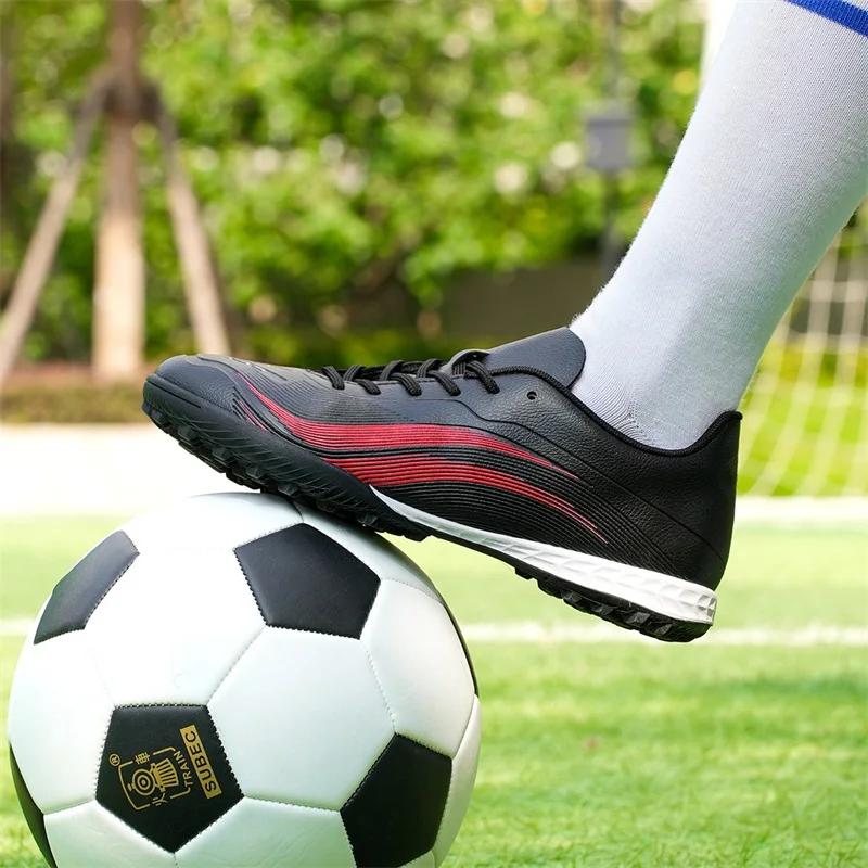 Professional Mens Soccer Shoes  Hombre TF Broken Nail Short Nail Outdoor Sports Shoes Artificial Turf Grip Training Shoes