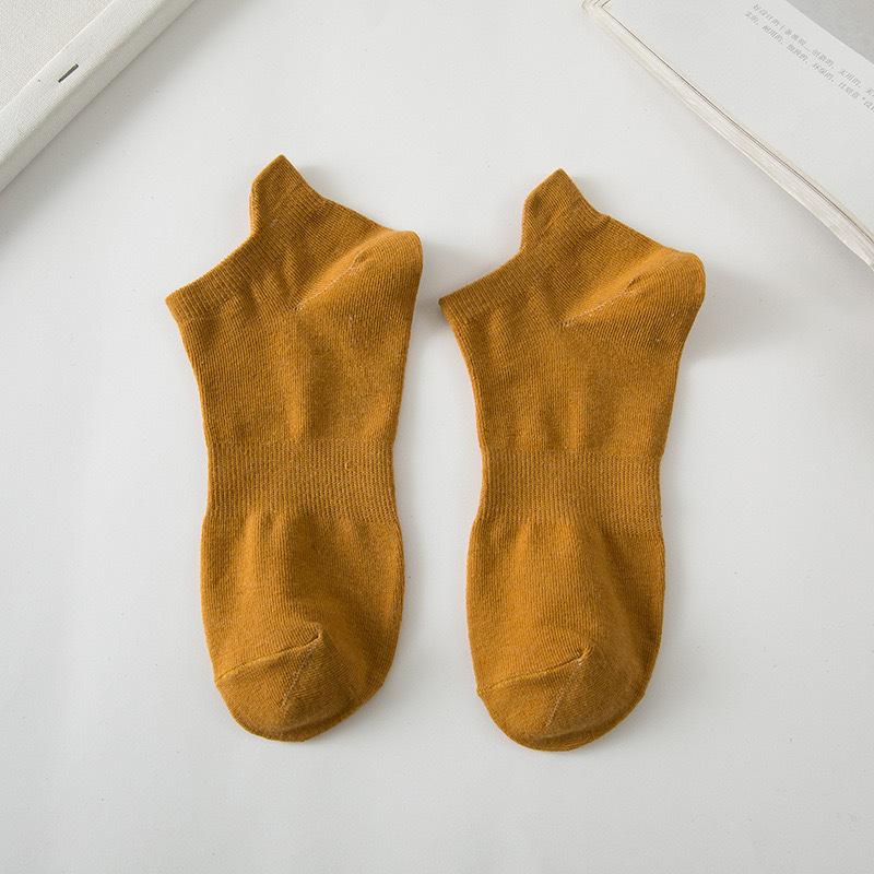 Herren Atmungsaktive Frühling/Sommer Niedrig geschnittene Unsichtbare Bootssocken - Einfarbig