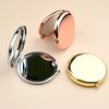 1pc Portable Double-Sided Metal Folding Mirror, High Definition Makeup Handheld Compact Mirror,Makeup Mirror Makeup Tools