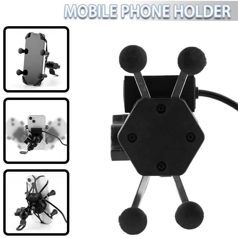 

Malinaisi Мотоцикл Телефон Телефон GPS Зеркало Кронштейн Крепления с USB-портом для зарядного устройства