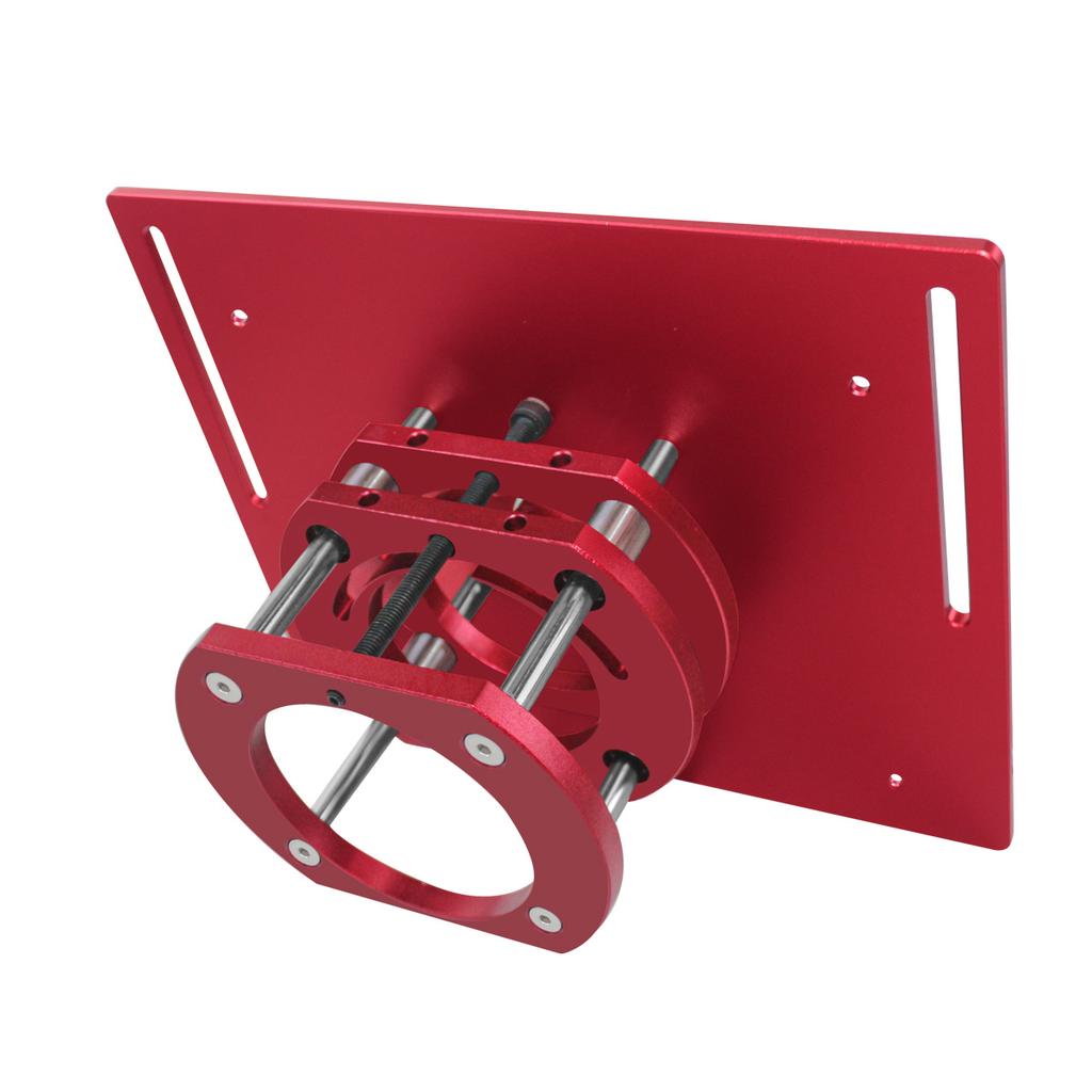 Woodworking Router Lift Kit Aluminum Router Table Insert Plate with Miter Gauge Slot for 65mm Trim Router Motors